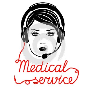 Medical online service concept