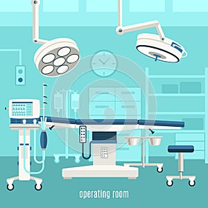 Medical operating room design poster