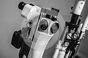 Medical optometrist equipment used for eye exams