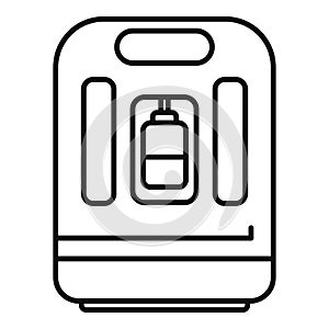 Medical oxygen device icon outline vector. Clinic concentrator
