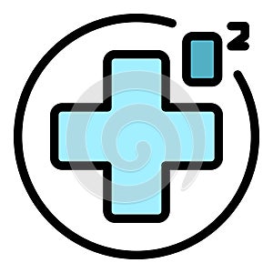 Medical oxygen icon vector flat