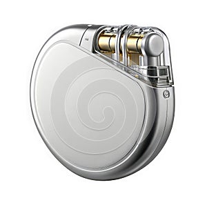 Medical pacemaker device isolated on white background