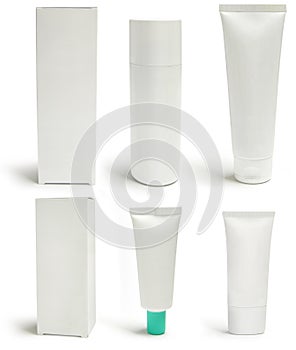 Medical packs and containers, blank