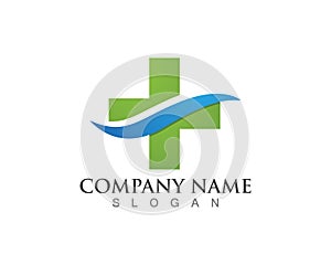 Medical pharmacy logo design template
