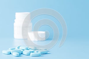 Medical pills background