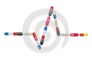 Medical pills graphic