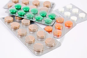 Medical pills in packing