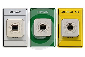 Medical pipeline sockets, healthcare unit