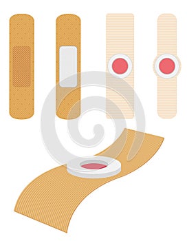 medical plaster for sealing the wounds stock vector illustration
