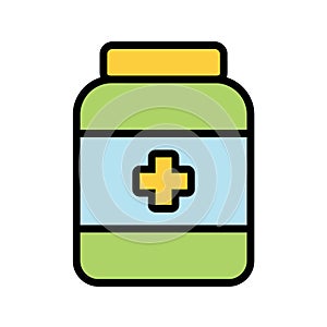 medical potion lineal color vector icon