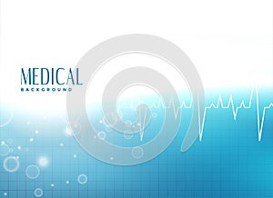 Medical presentation banner design background