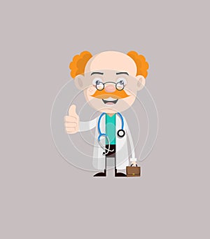 Medical Professional Doctor - Showing a Thumb Up