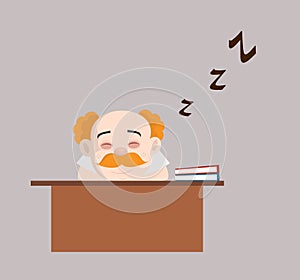 Medical Professional Doctor - Sleeping on Office Desk