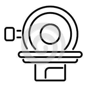 Medical radiology icon outline vector. Diagnostic patient