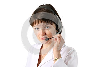 Medical receptionist headset