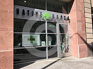 Medical and recreational marijuana dispensary in Denver, Colorado.