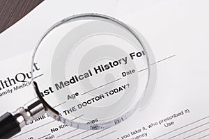 Medical report document