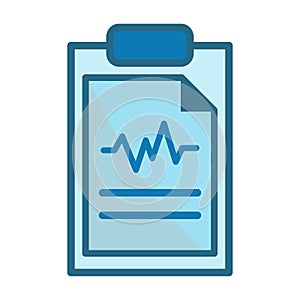 Medical report icon vector basic RGB