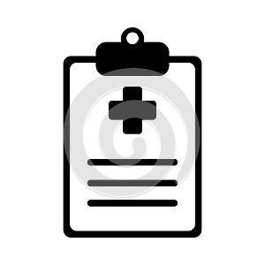 Medical report icon vector basic RGB
