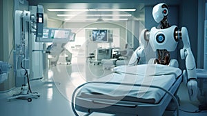 medical robot assists the human doctor