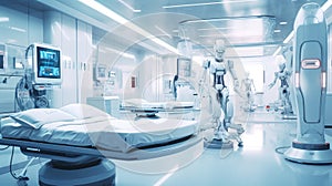 medical robot assists the human doctor