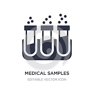 medical samples in test tubes couple icon on white background. Simple element illustration from Medical concept