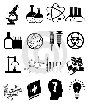 Medical science Icons Set