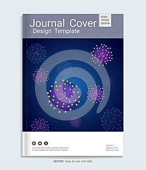 Medical, scientific, academic journal cover design. photo