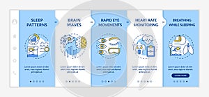 Medical screening onboarding vector template