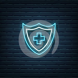 Medical Shield Neon Sign