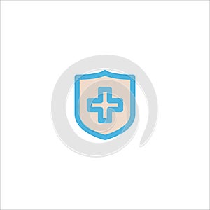 Medical sign icon flat vector logo design trendy