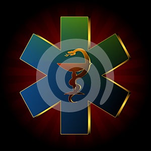 Medical snake logo