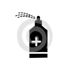 Medical spray vector logo icon