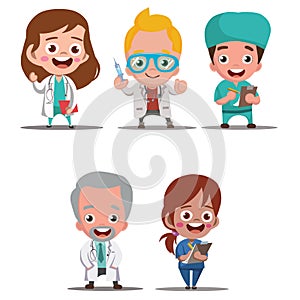 Medical Staff Cartoon Character
