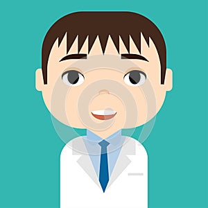 Medical Staff. Professional Doctor and Nurse Avatar. Cartoon Character Icon.