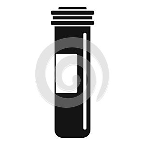 Medical sterilized jar icon, simple style