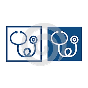 Medical stethoscope icon