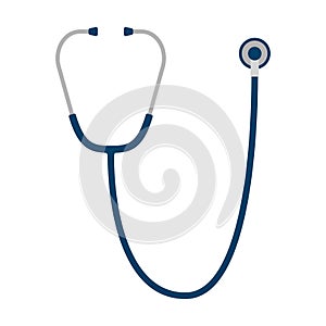 Medical stethoscope isolated on white background. Tools for doctor healthcare concept. Diagnostic device health care of