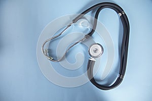 Medical stethoscope on the table