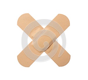Medical sticking plasters isolated. First aid item