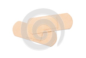 Medical sticking plasters  on white. First aid item