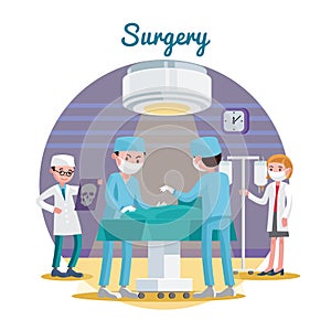 Medical Surgery Flat Composition