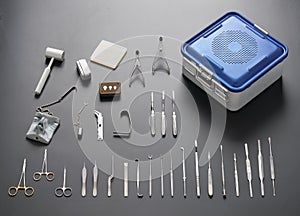 Medical and surgical stainless steel tool set