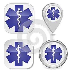 Medical symbol of the Emergency