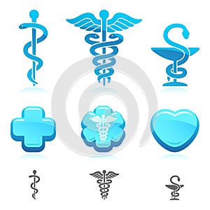 Medical symbol set. Vector photo