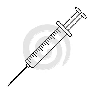 Medical syringe for vaccine injection vector medical disposable syringe with needle