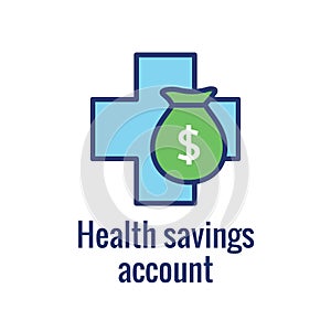 Medical Tax Savings - Health savings account or flexible spending account has HSA, FSA, tax-sheltered savings