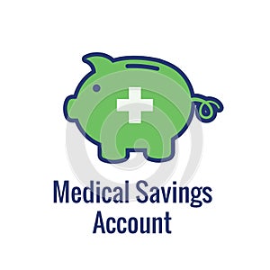 Medical Tax Savings - Health savings account or flexible spending account has HSA, FSA, tax-sheltered savings