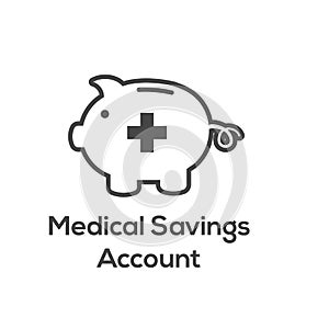 Medical Tax Savings - Health savings account or flexible spending account has HSA, FSA, tax-sheltered savings