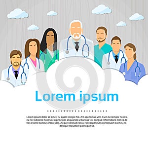 Medical Team Doctor Group Flat Profile Icon